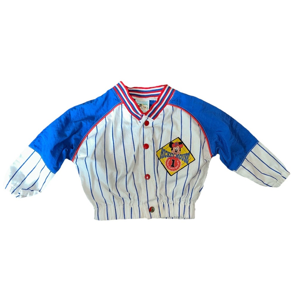 Vintage 90's Disney Mickey Mouse ‎ Snap Up Jacket Size 24 Months
